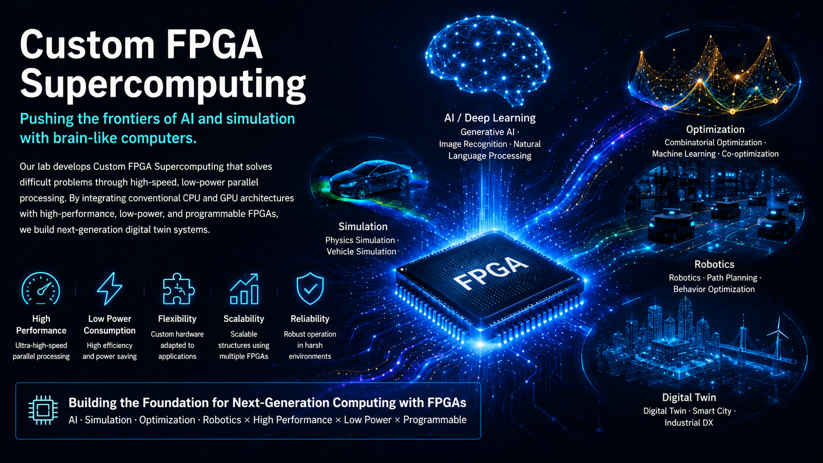 Research image for FPGA custom supercomputing